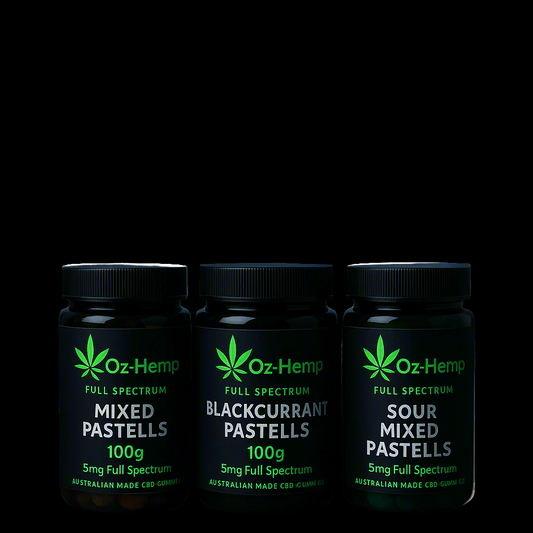 Oz-Hemp Full spectrum CBD Gummies "Mixed Flavours" 5mg Each 100g