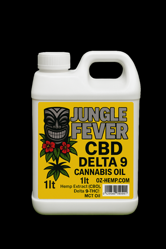 CBD Delta 9 Cannabis Oil 1L Wholesale Australia, Bulk CBD Oil, Buy CBD Wholesale Oz-Hemp, CBD + Delta 9 Bulk Distributor, Jungle Fever Hemp Oil Wholesale