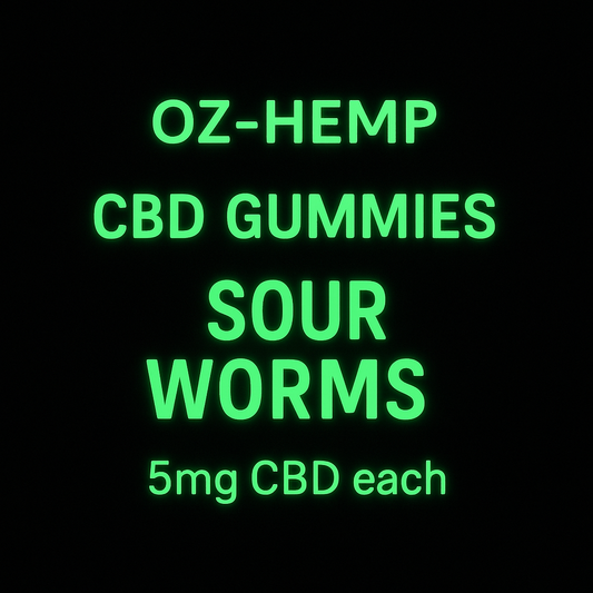 Sour Worms CBD Gummies 5mg CBD - Hemp Candy for Sale Australia - Oz-Hemp