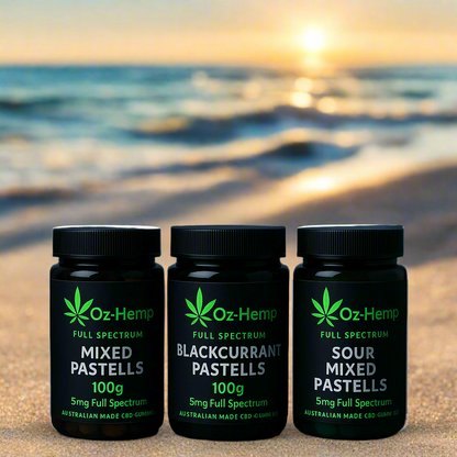 Oz-Hemp Full spectrum CBD Gummies "Mixed Flavours" 5mg Each 100g