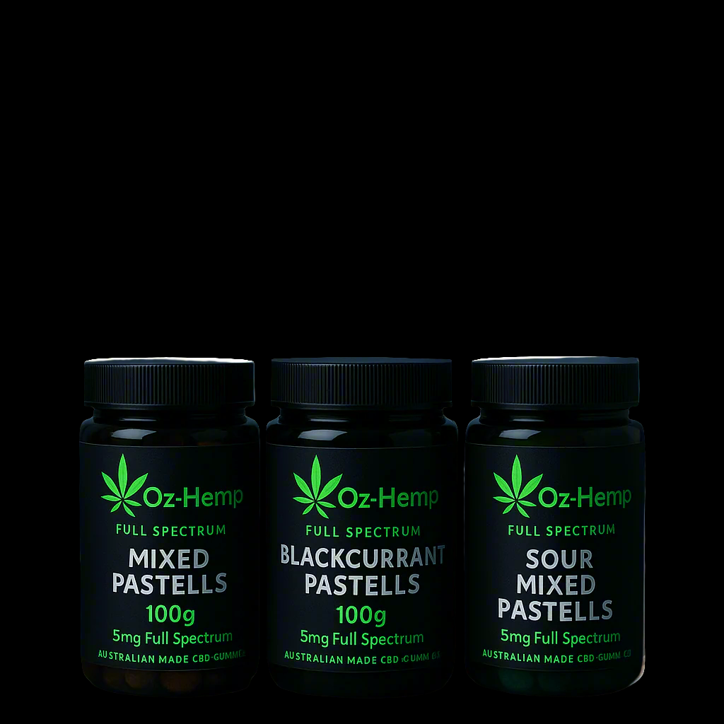 Oz-Hemp Full spectrum CBD Gummies "Mixed Flavours" 5mg Each 100g